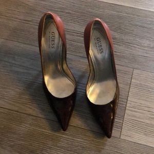 Guess heels 71/2 ombré colors mauve/brown